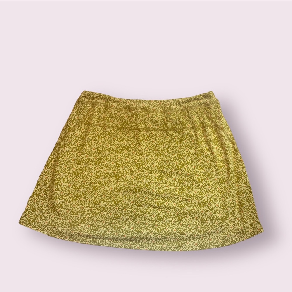 TOAD&CO Yellow Floral Skort Size L